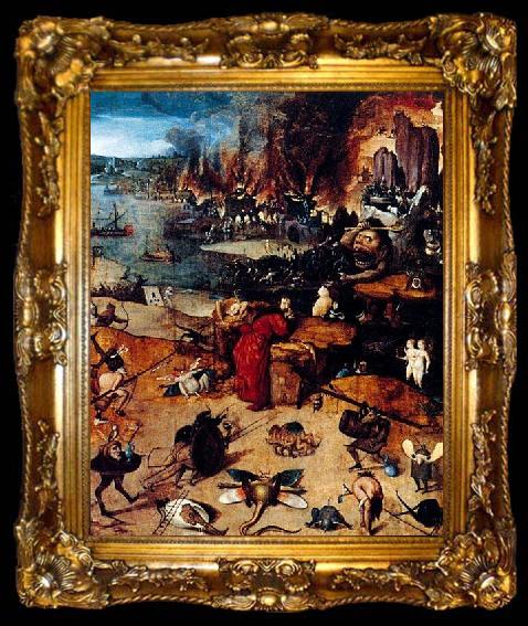 framed  Hieronymus Bosch The Temptation of Saint Anthony., ta009-2